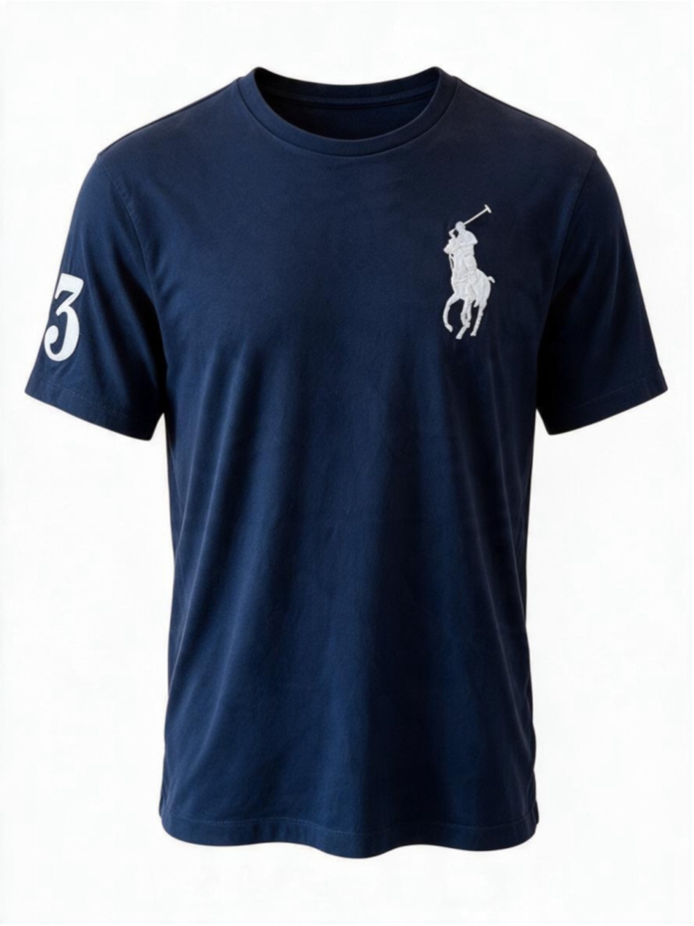 Polo Ralph Lauren Big Pony Navy Blue Tee Sz Large